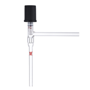 Válvula de Vacío de PTFE para Laboratorio de Química CS Labglass, Grifo de Vidrio Borosilicato de 90 Grados - Product Image 1