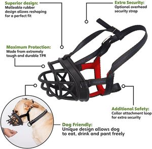 Harnais pour chien respirant et doux, sangles réglables, anti-morsure, anti-aboiement, en plastique et maille de nylon écologiques, pour l'entraînement des chiens de grande et moyenne taille - Product Image 2