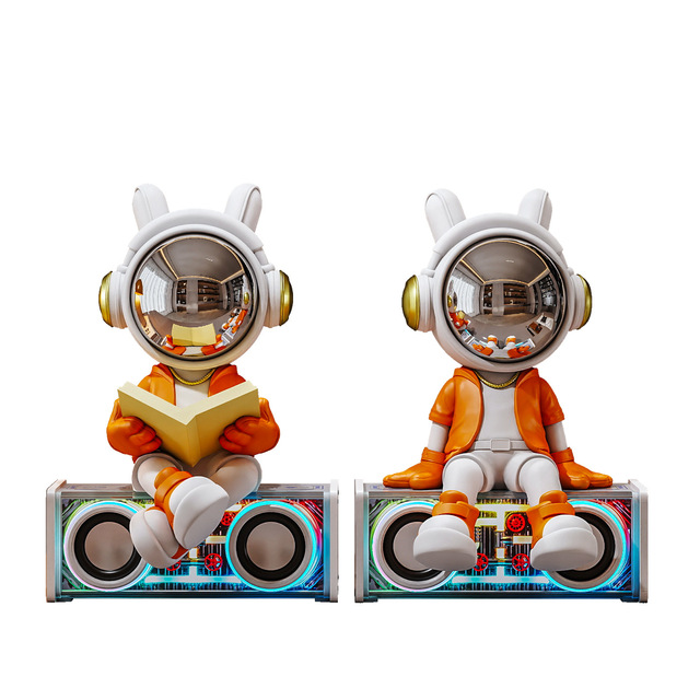 Astronaut Bluetooth Speaker, Desk & Home Decor for Living Room, TV Stand, Entrance & Shelf, Premium Bookend Ornament