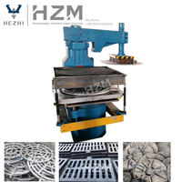 Machine de moulage compacte pour couvercles de puits en acier, équipement de moulage par secouage et pressage au sable vert, fabriquée en Chine