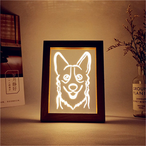 Lámpara Led 3D para decoración de dormitorio y sala de estar, marco de fotos, <span class=keywords><strong>luz</strong></span> de <span class=keywords><strong>la</strong></span> noche, iluminación de mesa - Product Image 1