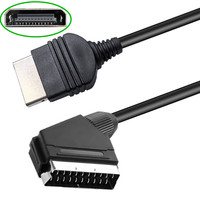 Tête de balai G-karve SCART d'occasion pour connexion audio/vidéo RGBS de génération Host, moniteur couleur standard européen