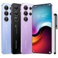Smartphone Android 4G AI S23 Ultra à succès avec déverrouillage rapide par empreinte digitale, GPS, 16 Go + 1 To, version globale, avec stylet