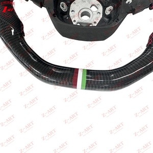 Volant en fibre de carbone sèche Z-ART SVJ avec fil <span class=keywords><strong>orange</strong></span> pour Lamborghini <span class=keywords><strong>Aventador</strong></span> S LP700 LP720 LP740 LP750SV LP770 SVJ - Product Image 5