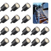 Lumière LED encastrée en aluminium étanche IP67, 2700K blanc chaud doux, dimmable, pour extérieur, jardin, allée, marches, paysage