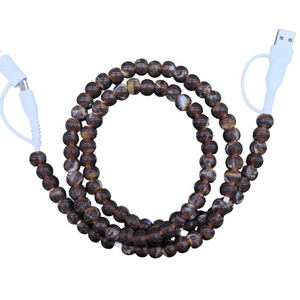 Cables <span class=keywords><strong>de</strong></span> carga al por mayor con cuentas <span class=keywords><strong>de</strong></span> piedras preciosas, cuentas <span class=keywords><strong>de</strong></span> mármol gris, cables <span class=keywords><strong>de</strong></span> teléfono con cuentas <span class=keywords><strong>de</strong></span> piedra <span class=keywords><strong>de</strong></span> jade brillante para cargador - Product Image 1