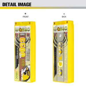 بطارية ليثيوم بوليمر CODDAR 2S1P بسعة 6500 مللي أمبير وجهد 7.6 فولت وتيار تفريغ 180C مع غلاف صلب وموصل 5 ملم للسيارات والقوارب التي تعمل بالتحكم عن بعد بمقياس 1/10 - Product Image 6