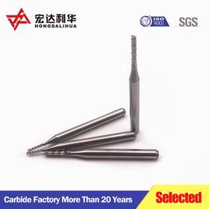 Fraise à micro-prise en charge, à bout sphérique, en carbure, à extrémité plate - Product Image 5