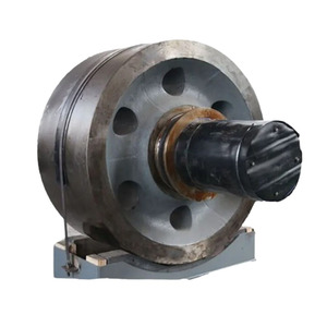 Oem Factory Trunnion Wheels Rodillo de soporte de horno rotativo y Conjunto de eje de rodillo para secadores de tambor rotativo - Product Image 1