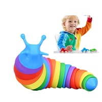 Nouveau Jouet Éducatif Anti-Stress Yqxc Caterpillar Fidget Slug pour Bébés, Modèle de Peluche Caterpillar pour Soulager le Stress