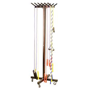 Support de corde à sauter sur pied, cordon de saut, présentoir, équipement de gym à domicile, support de rangement, chariot de corde à sauter portable Champion Sports - Product Image 1