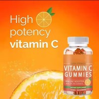 Bonbons Gommes à la Vitamine C Saveur Orange VC – Complément Immunitaire avec Zinc et Échinacée pour Adultes et Enfants