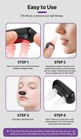 Appareil de luminothérapie rouge portable et personnalisable 65Onm pour le visage et le nez, pour le bien-être et les soins quotidiens