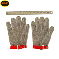 Résistant aux coupures S - XL Fil d'acier inoxydable Maille métallique Anneau Maille Gant Boucher Protection Gants de sécurité