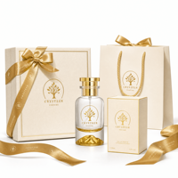 Flacon de parfum carré en verre avec pulvérisateur, finition mate, design plat, compatible OEM/ODM, personnalisable, diffuseur de parfum à bâtonnets gratuit