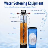 Système de filtration adoucisseur d'eau automatique pour fabricants en gros, éliminant les ions calcium, magnésium et le carbonate de calcium