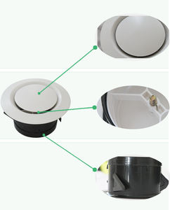 HVAC天井還気セント6インチ/D150mmプラスチックディスクエアベントバルブ - Product Image 2