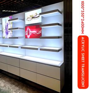 Custom Steel Perfume Shop Wall Display Cabinet Modern LED Lit Eco Cosméticos Maquiagem Prateleira para Design de Interiores & Showroom - Product Image 3