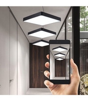 Éclairage intérieur pour bureau à domicile 30W 40W 50W 60W 80W Aluminium moulé sous pression SMD Slim Square Round Plafonnier Led Panel Light