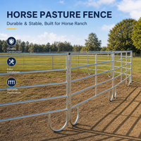 Clôture de paddock pour chevaux, facile à assembler, portable, en tubes d'acier robustes, pour enclos de bétail et de chevaux à la ferme