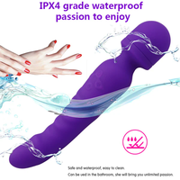 Meilleure Vente : Vibrateur Anal Portable Double Embout, 10 Modes de Vibration, Baguette AV, Jouet Sexuel Violet pour Point G et Prostate