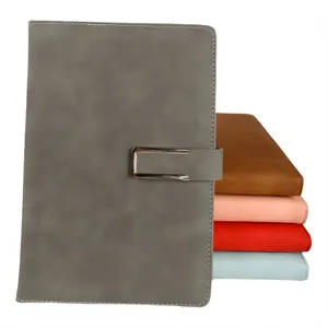 A5 Customizable Pu Leather Notebook With 96 Sheets Magnetic Buckle Diary Notebooks