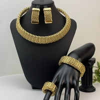 OR29792 Derniers bijoux de mode, ensembles de bijoux brésiliens, collier en laiton en gros pour femme