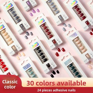 <span class=keywords><strong>Faux</strong></span> <span class=keywords><strong>ongles</strong></span> à presser, couverture complète, courts, carrés, 24 pièces avec des adhésifs pour <span class=keywords><strong>ongles</strong></span>, pour femmes, manucure, fournisseur, <span class=keywords><strong>pas</strong></span> <span class=keywords><strong>cher</strong></span> - Product Image 2