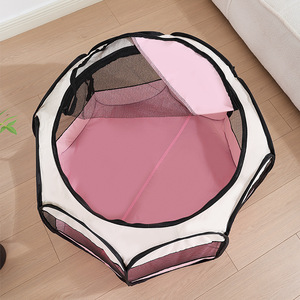 Puertas para mascotas Octagonales Plegables Viaje Camping Cachorros Gato Perro Caseta Casa Valla Tienda Sala de Parto - Product Image 4