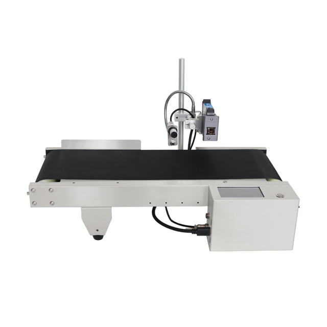 Desktop Conveyor Inkjet Printer With Automatic Paper Glass Bottle Surface Label Coding and Shelf Life Printer