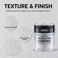 Peinture décorative texturée à base d'eau pour murs intérieurs et extérieurs, effet sable de quartz, pour bâtiments commerciaux et résidentiels