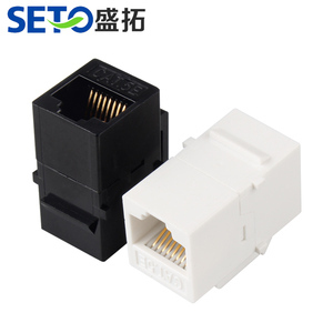 Interface réseau personnalisée Seto Coupleur <span class=keywords><strong>Rj45</strong></span> Module réseau femelle femelle Jack trapézoïdal Cat5e <span class=keywords><strong>Rj45</strong></span> - Product Image 5