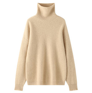 2025 הסוודר קשמיר נשים באיכות גבוהה סוודרים צבע מוצק הצוואר הצב חם מזדמן קשמיר - Product Image 5