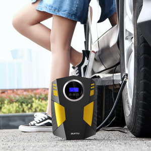 מדחס אוויר לרכב נייד 12V חשמלי רב תכליתי מחומר ABS עם תאורת חירום וניפוח מהיר - Product Image 3