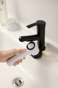 Cepillo de Limpieza Eléctrico Turbo Scrubber, Batería de 1300 mAh, Resistente al Agua IPX5, Mini Cepillo Limpiador con Carga Tipo-C para Ventanas y Encimeras - Product Image 6