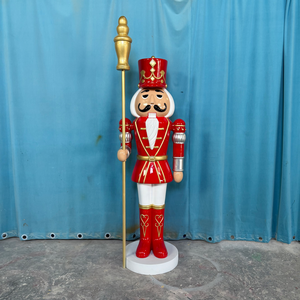 Estatua <span class=keywords><strong>de</strong></span> <span class=keywords><strong>Cascanueces</strong></span> <span class=keywords><strong>de</strong></span> Fibra <span class=keywords><strong>de</strong></span> Vidrio Blanca a Tamaño Real, Modelo Ecológico Pintado a Mano, Personaje <span class=keywords><strong>de</strong></span> TV y Cine - Product Image 1