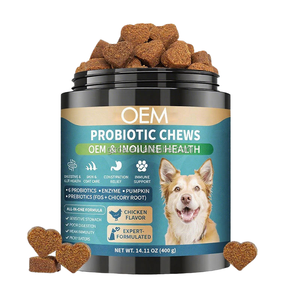 Tabletas Probióticas de Absorción Rápida para la Salud Digestiva de Perros, con Calabaza, para Equilibrar el Intestino y Reforzar el Sistema Inmunológico, Sin Granos, 2G/unidad, Suplemento para Mascotas - Product Image 1