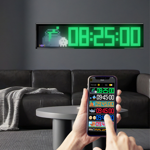 Panneau matriciel LED Ipixel 32x192 93*20cm, panneau lumineux matriciel LED polychrome avec télécommande pour décoration de voiture, fête, café - Product Image 4