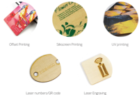 Umweltzertifizierte RFID EM4305 NTAG215 UV-Vollfarbdruck Wasserdichte Holz-NFC-Karte ISO15693 13,56MHz Smart Key Card für