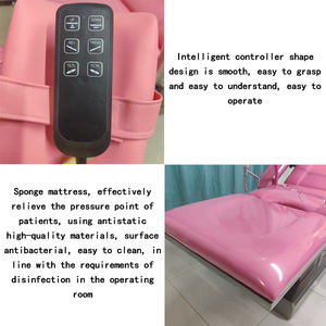 Lit obstétrique universel hydraulique bébé naissance multifonction gynécologie examen lit d'accouchement électrique en acier plastique - Product Image 4