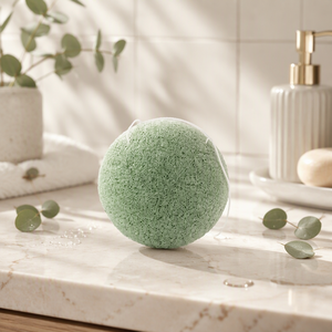 Éponge faciale en charbon de bambou et konjac - Logo et emballage personnalisés, éponge de bain coréenne professionnelle <span class=keywords><strong>pour</strong></span> soins du <span class=keywords><strong>visage</strong></span> OEM/ODM - Product Image 3