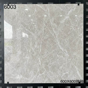 กระเบื้องปูพื้นขายดี 60x60 ซม. เคลือบเงา เซรามิกพอร์ซเลน สีเทา สำหรับตกแต่งภายในสไตล์โมเดิร์น ปูพื้นและห้องนั่งเล่น - Product Image 5