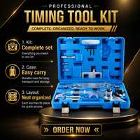 Kit d'outils de calage moteur en acier au carbone, ensemble de réparation d'alignement d'arbre à cames universel pour atelier automobile