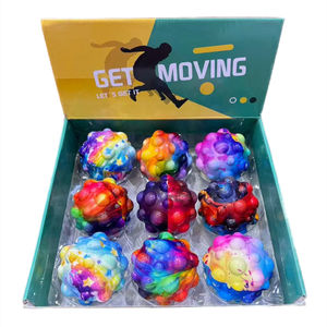 बच्चों के लिए चंद्रमा हाई-बाउंसिंग स्पोर्ट्स बॉल-रंगीन नरम खिलौना 6 सेमी pu इनडोर/आउटडोर उपयोग अनुकूलित लोगो - Product Image 1