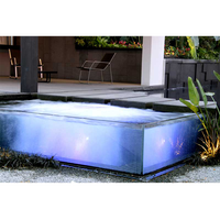 Panneau de piscine en acrylique transparent/clair écologique Leyu Factory Private Villa House, haute transmission lumineuse, 20 ans de garantie