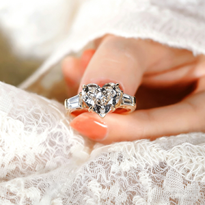 Anillo de compromiso SGARIT con corte de corazón personalizado, diamante cultivado en laboratorio, oro de 18k, VVS D 2EX 2ct, certificado IGI, anillo de joyería estilo clásico. - Product Image 2