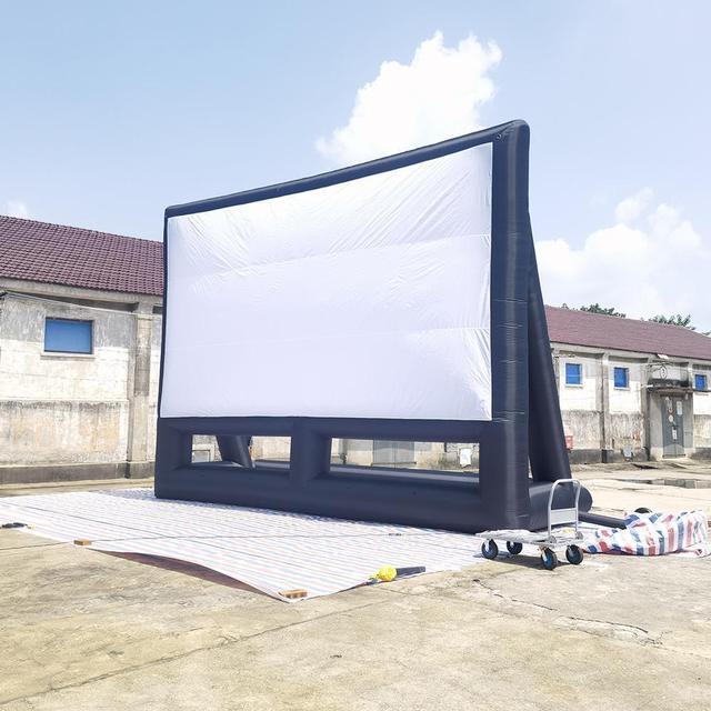 Outdoor Party Time Large Profesional Inflatable Movie Screen Drive in Cinema Projector Screens for Outdoor Beach