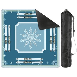 Tapete <span class=keywords><strong>de</strong></span> Aislamiento Acústico para Esquí y Mahjong, 80x80cm, Base <span class=keywords><strong>de</strong></span> Goma Antideslizante, Cubierta para Mesa <span class=keywords><strong>de</strong></span> Póker y Dominó - Product Image 2