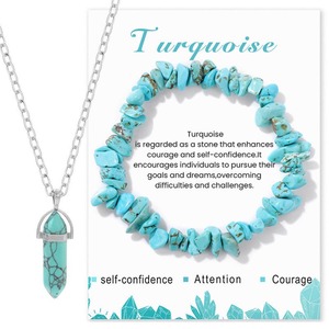 Nouveau bracelet en pierres naturelles avec citrine, œil <span class=keywords><strong>de</strong></span> <span class=keywords><strong>tigre</strong></span>, fluorite et pendentif simple, bracelet élastique pour femmes - Product Image 4