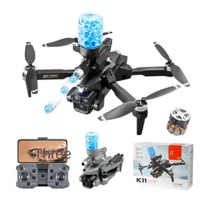 Aerial drone three cameras can hover launch water bomb remote control airplane quadcopter for boys toys foldable